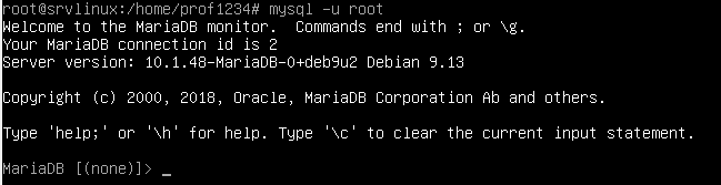 0-1 - Accès à Mariadb