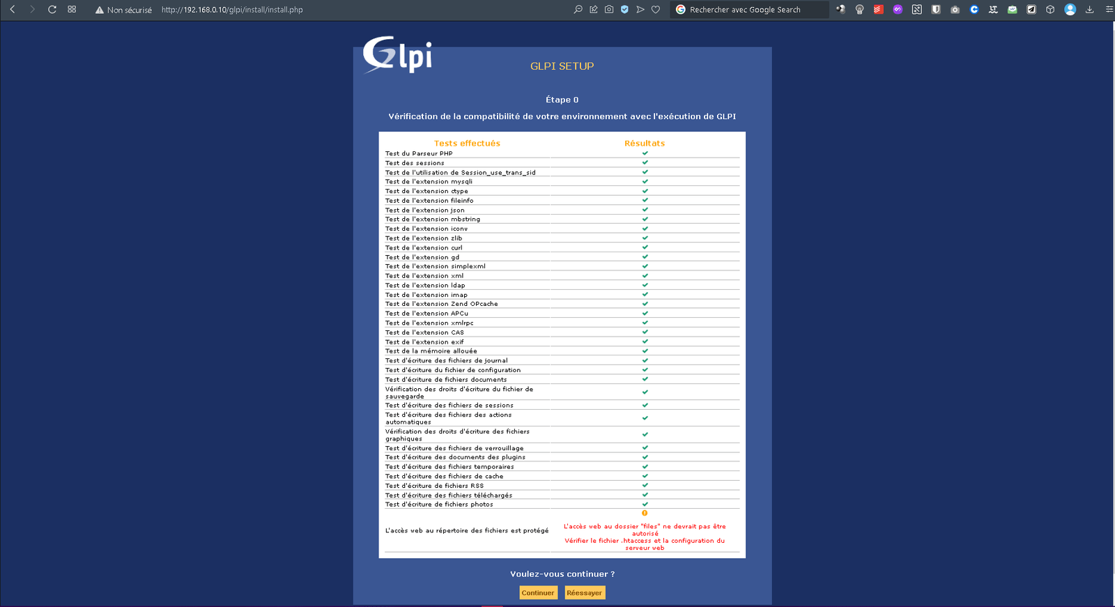 10 - Vérifications et erreur du fichier htaccess