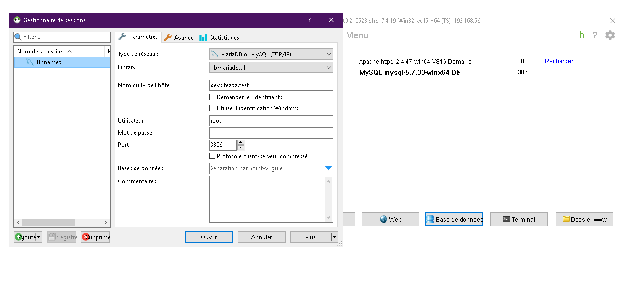Connexion à la DB avec Laragon